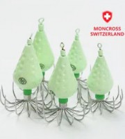 몽크로스 에기프리 물방울 B-type</br> 야광딤플 봉돌(에자타입) 1p